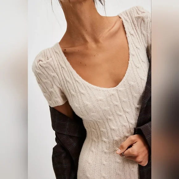 NWT Free People Masden Midi Knit Dress - Picture 4 of 4